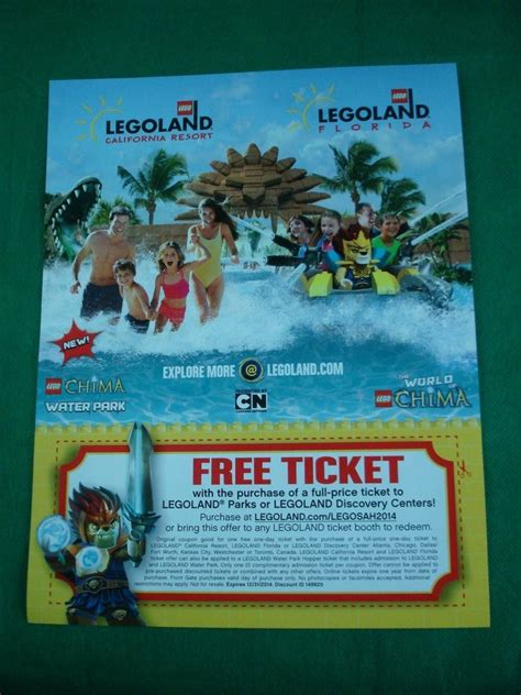 Legoland Coupon Free Ticket W Purchase Of Full Price Ticket Free