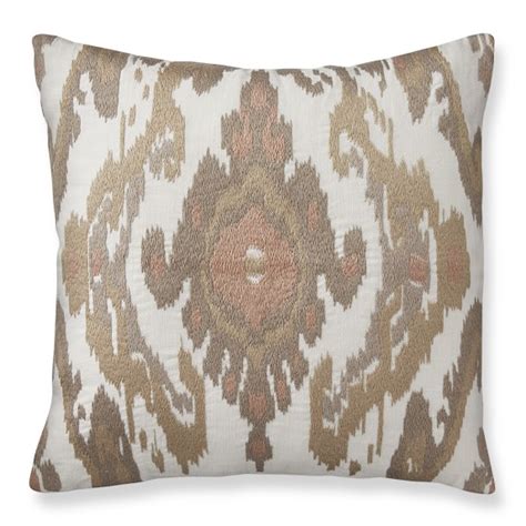 Istanbul Ikat Embroidered Pillow Cover Lilac Williams Sonoma