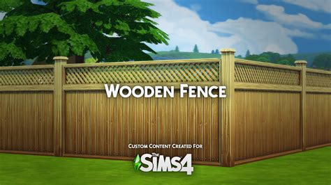 Artstation Wooden Fence The Sims 4 Style