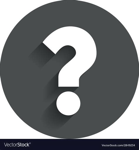 Question Mark Sign Icon Help Symbol Royalty Free Vector
