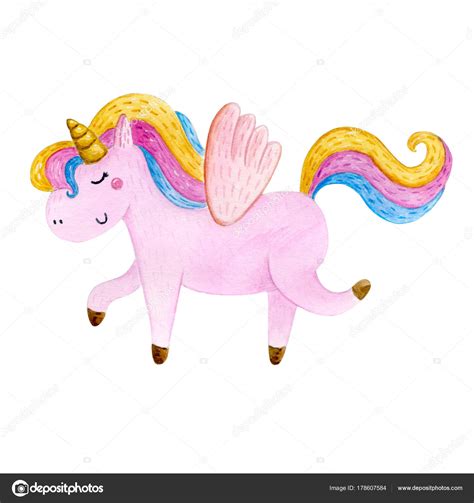 Unicorn drawing art amalthea, unicorn transparent background png clipart. Isolated cute watercolor unicorn clipart. Nursery unicorns ...