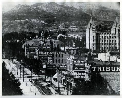 A Look Back Construction Of The Salt Lake Temple And Slc In The 1800s