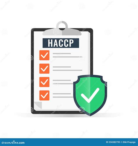 Haccp Hazard Analysis Critical Control Points Icon With Shield