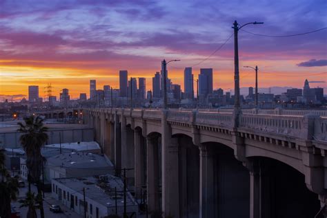 Los Angeles Sunrise Sunset Year