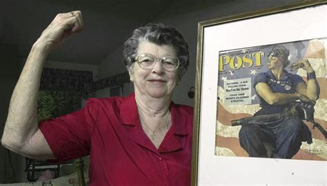 Model For Normal Rockwells Iconic 1943 Rosie The Riveter Painting Dies