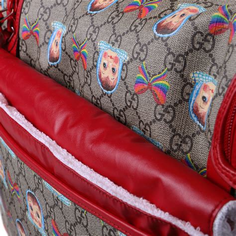 Gucci Baby Gg Rainbow And Doll Print Changing Bag — Bambinifashioncom