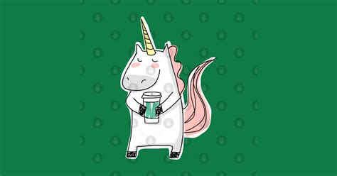 Unicorn Holding A Coffee Cup Unicorn T Shirt Teepublic