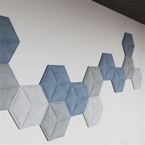 Alphasorb Series Hexagon Polyester Acoustic Panels Acoustical