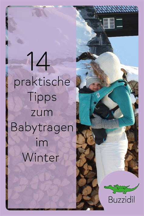 14 praktische Tipps für dich und dein Baby zum Babytragen im Winter.