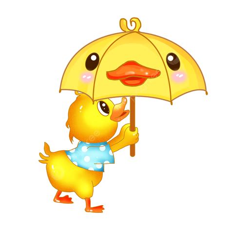 Duck With Umbrella Clipart Png Images Pure Original Lovely Little