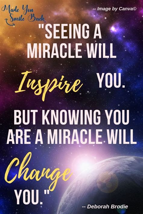 The Power Of Unexpected Miracles Miracle Quotes Best Quotes Ever