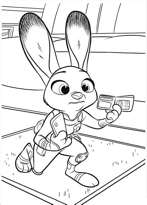 Zootopia to color for kids - Zootopia Kids Coloring Pages