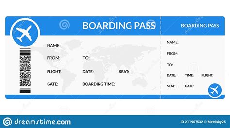 Boarding Pass Template Ticket Template Free Ppt Design Business Stories Travel Checklist