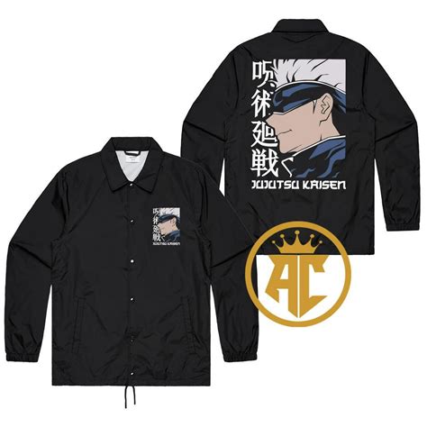 Coach Windbreaker Jacket Anime Jujutsu Kaisen Gojo Satoru Jacket