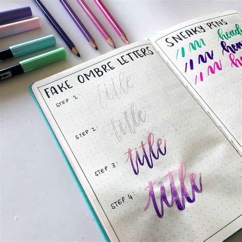 Simple Calligraphy Tricks And Simple Headers My Inner Creative