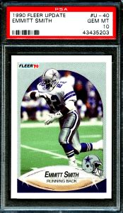 The value of a card can vary significantly depending on its condition. Emmitt Smith Rookie Card - Top 3 Cards and Investment Outlook | Gold Card Auctions