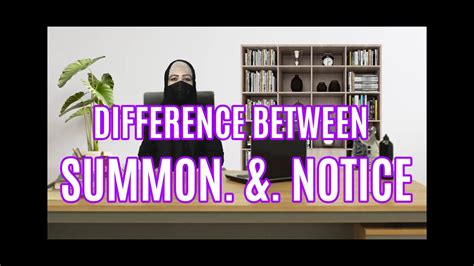 Define Difference Between Notice And Summon Importance Of Notice