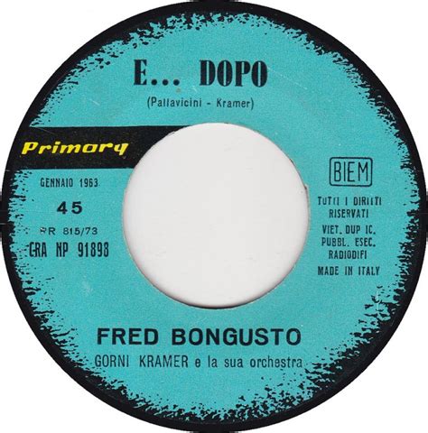 Fred Bongusto Discografia Cover Video Testi