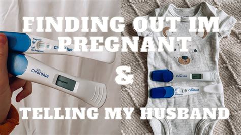 finding out i m pregnant and telling my husband youtube