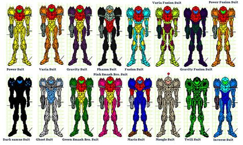 Samus Suits By Moon Moon Moon On Deviantart