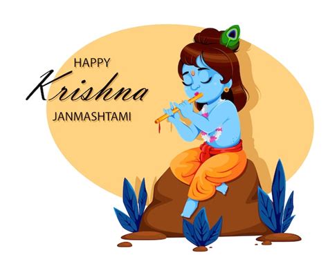 Premium Vector Happy Krishna Janmashtami Lord Krishna