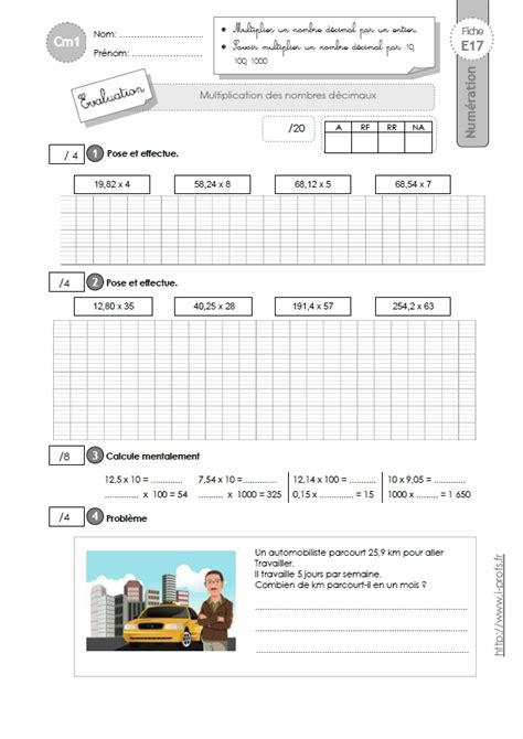 imprimer Multiplication Cm1 Exercices Images - Jesuscourse