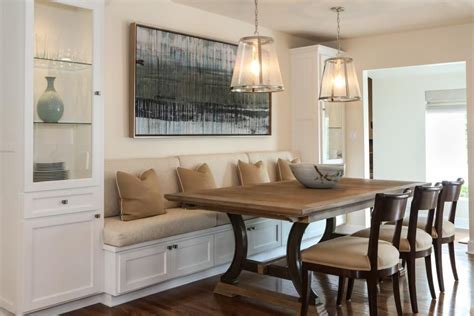 Dining Room Table With Bench Seating Beautiful A Built In Banquette Is