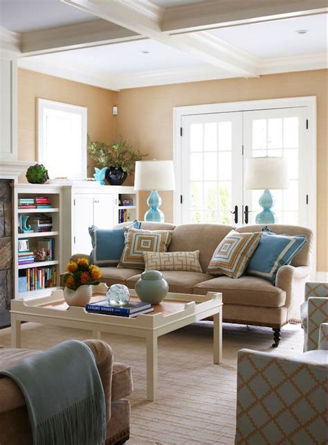 Brown And Turquoise Living Room Contemporary Living Room Muse