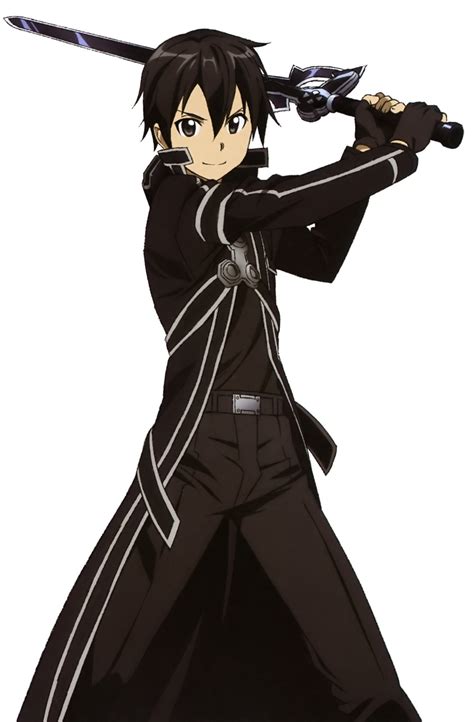 Sword Art Online Kirito Official Art Menina Anime Personagens De