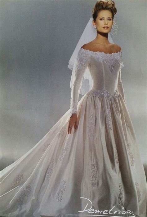 Demetrios 1995 Retro Wedding Dresses Bride Dress Vintage Wedding