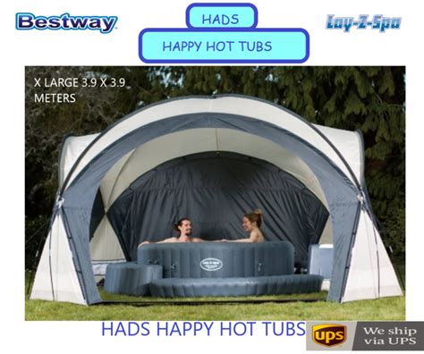 X Large Lay Z Spa Lazy Spa Dome Gazebo Hot Tub Enclosure Next Day