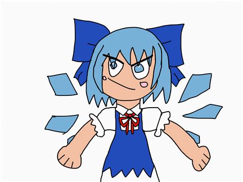 My Really Bad Drawing Of The Strongst Fairy Touhou