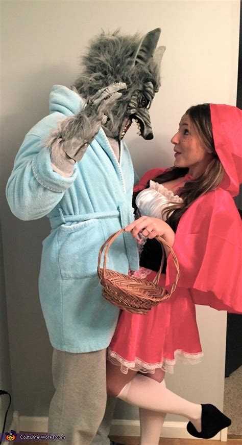 little red riding hood and the big bad wolf costume for couples creative diy costumes