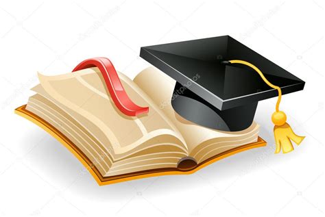 Graduation Cap And Book Stock Vector Image By ©filatanata 7096945