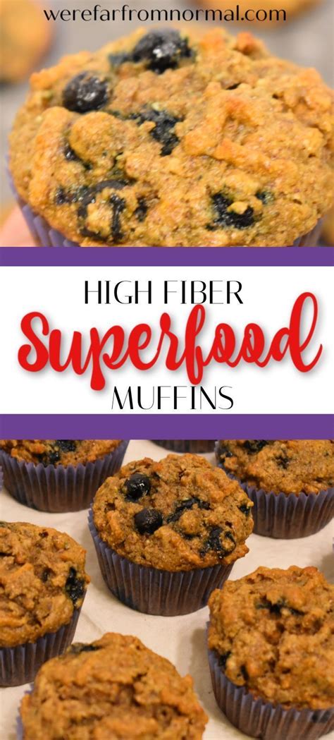 Here is a tasty recipe that is easy, fast and sneaking more fiber into your dessert can make it much more nutritious. These high fiber muffins are full of superfood ingredients ...