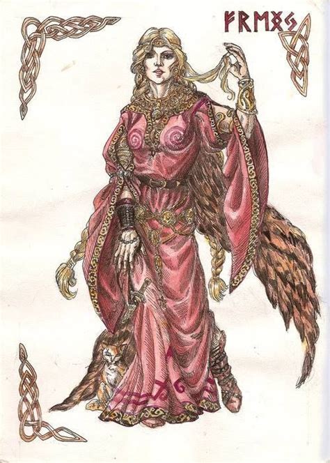 Freyja Es Descrita En Las Eddas Como La Diosa Del Amor La Belleza Y La