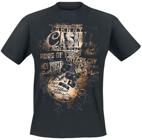 Lyrics Johnny Cash T Shirt Emp