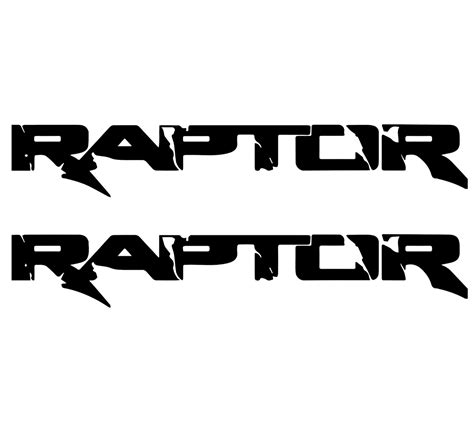 Set Of Ford Raptor Distressed Logos Custom Color Die Cut Etsy