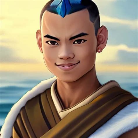 Beautiful Serene Intricate Portrait Of Sokka From The Stable