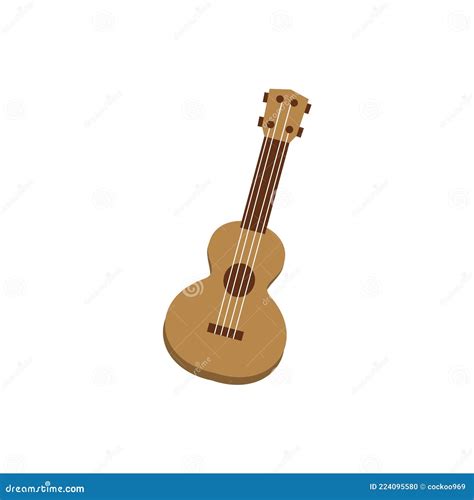 Clip Art Of Musical Instrument Ukulele Stock Vector Illustration Of