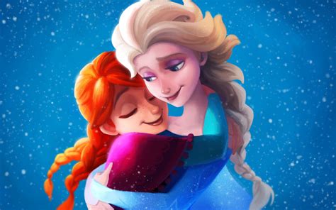 Frozen Sisters Elsa And Anna Wallpaper For Widescreen Desktop Pc 1920x1080 Full Hd
