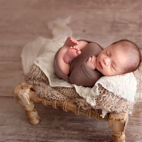 Buy Newborn Baby Photography Wooden Bed Props Tiny