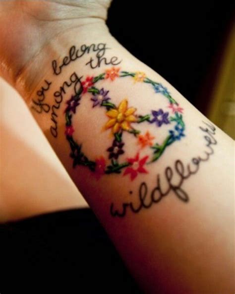 You Belong Among The Wildflower Tattoos Pinterest