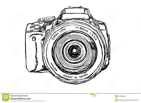 Dslr Camera Front View Camera Sketches