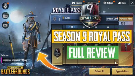 Pubg Mobile Season 9 Royal Pass Full Review Amazing Items Youtube