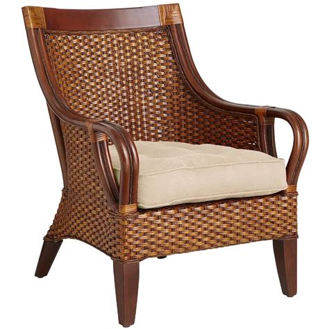There are caps to cover the hardware, but. Temani Brown Wicker Chair in 2020 | Wicker chair, Chair ...