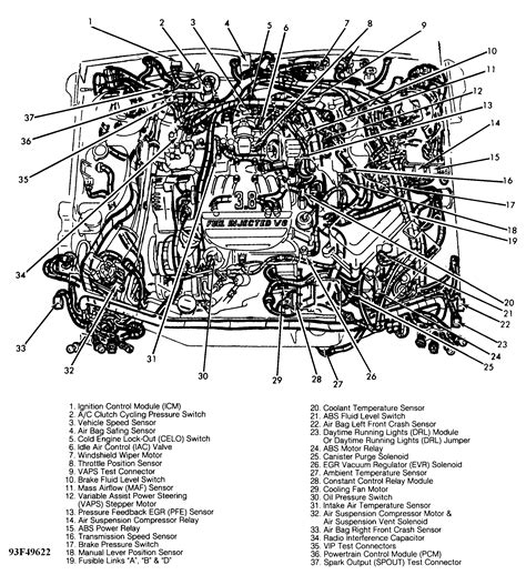 1998 lincoln continental engine diagram