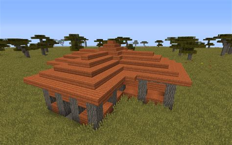 Minecraft Acacia Wood House Tutorial Bruin Blog