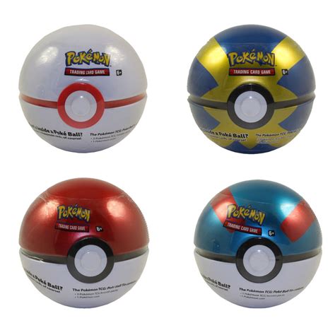 Pokemon Sun And Moon 2019 Collectors Poke Ball Tins Set Of 4 Quick