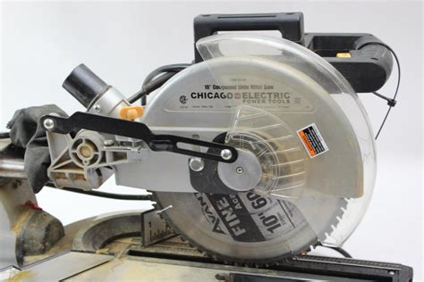Chicago Electric 10 Compound Slide Miter Saw Property Room